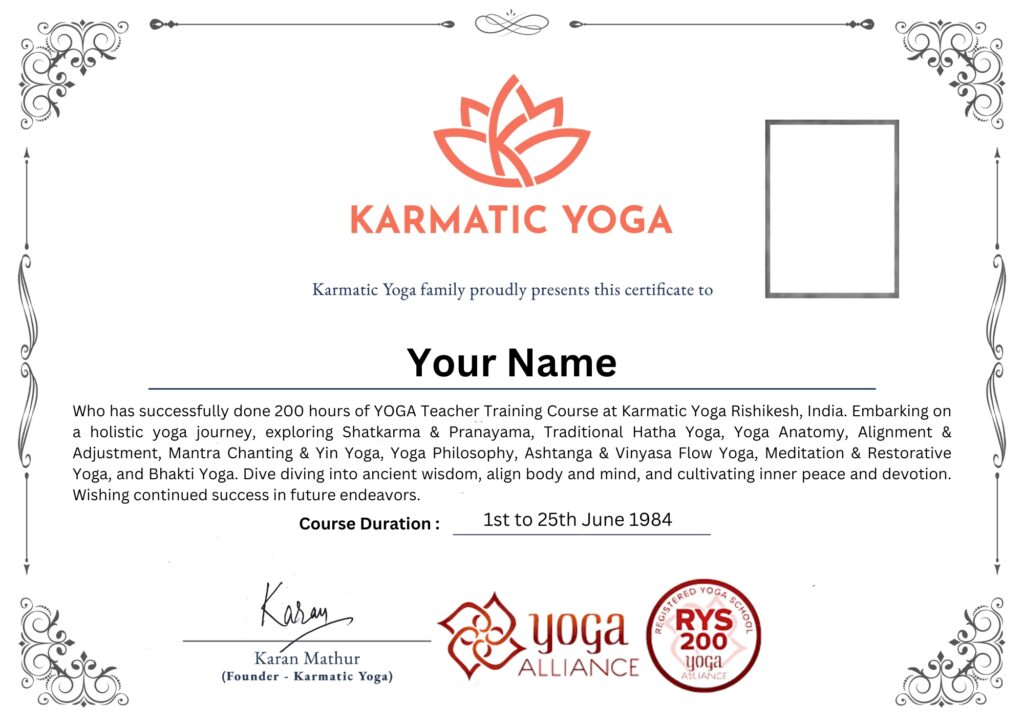 Yoga Teacher Training Rishikesh Certificate