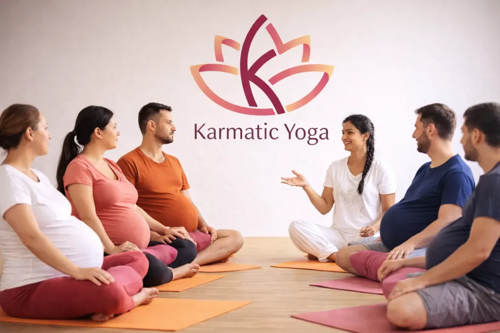 Prenatal and postnatal yoga teacher training course in Rishikesh at Karmatic Yoga
